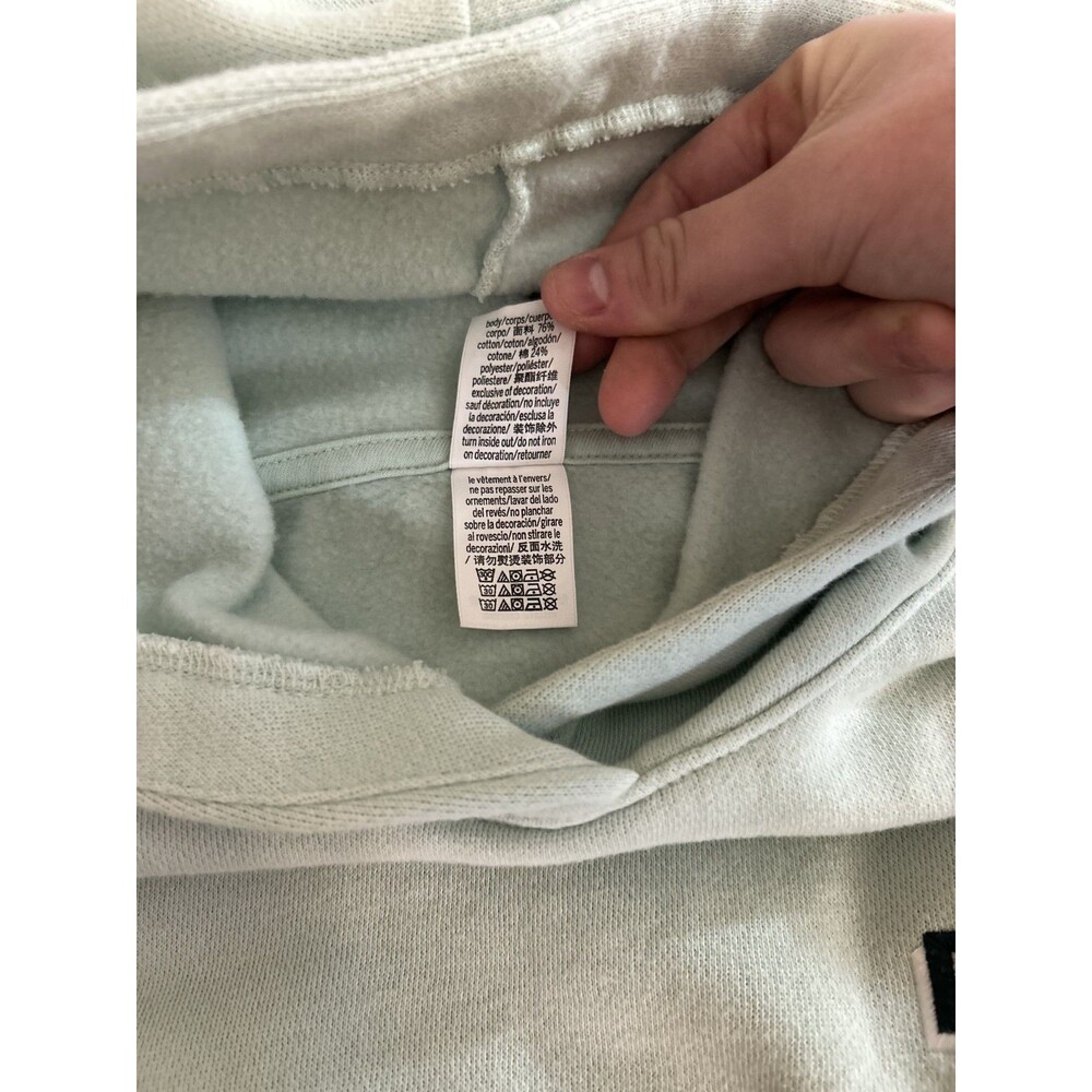 Ski Aspen Y2K Pink Graphic Sweatshirt Mint Green Skiing Crewneck Pullover Size M - Picture 5 of 5